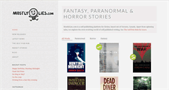 Desktop Screenshot of mostlylies.com